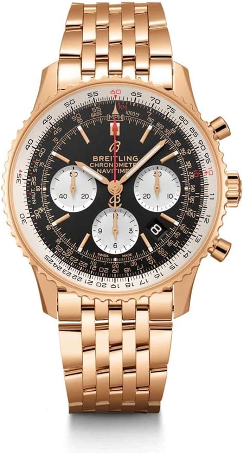 breitling chronomat b01 rose gold watch|breitling navitimer rose gold.